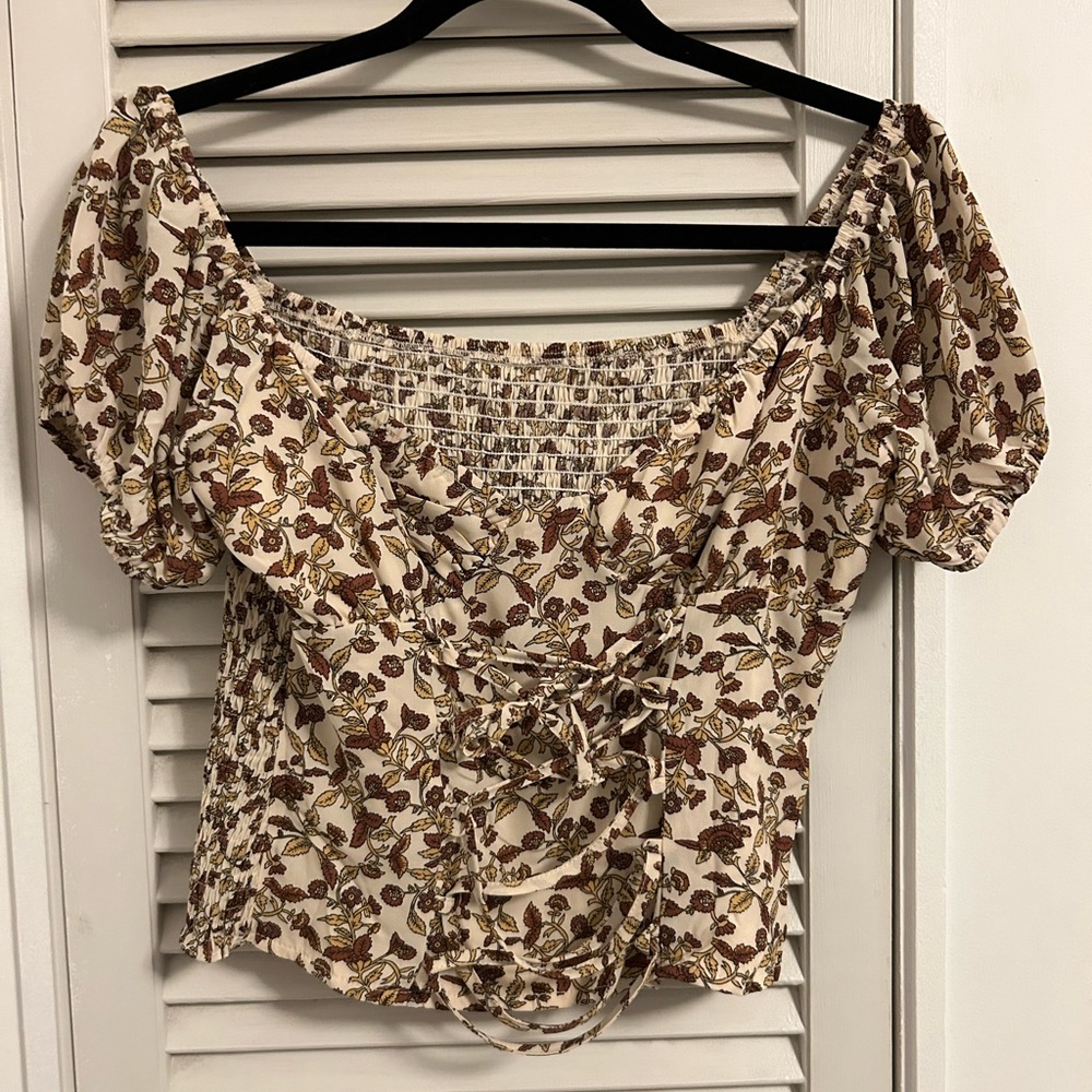 Autumn fairycore peasant top size XS-S.
